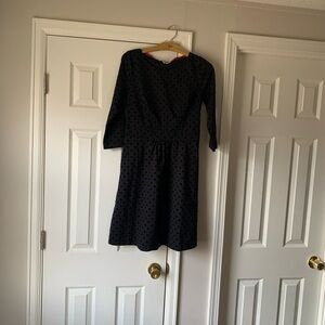 Boden Black Dress with Polka Dots